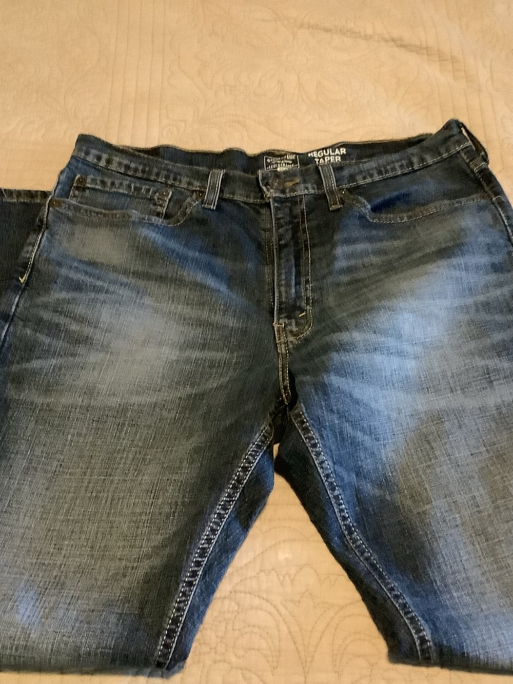 Levi's Dark Blue Regular Taper Jeans